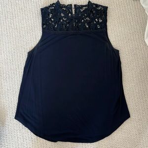 Sleeveless Lace/Rayon Tank